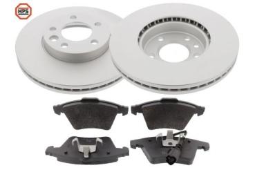 Brake disc set with carbon brake pads - front (47779HPS), VW Bus T5